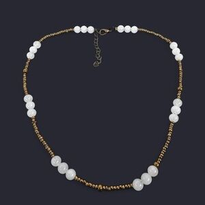 Milky Quartz Gemstone Bead Necklace